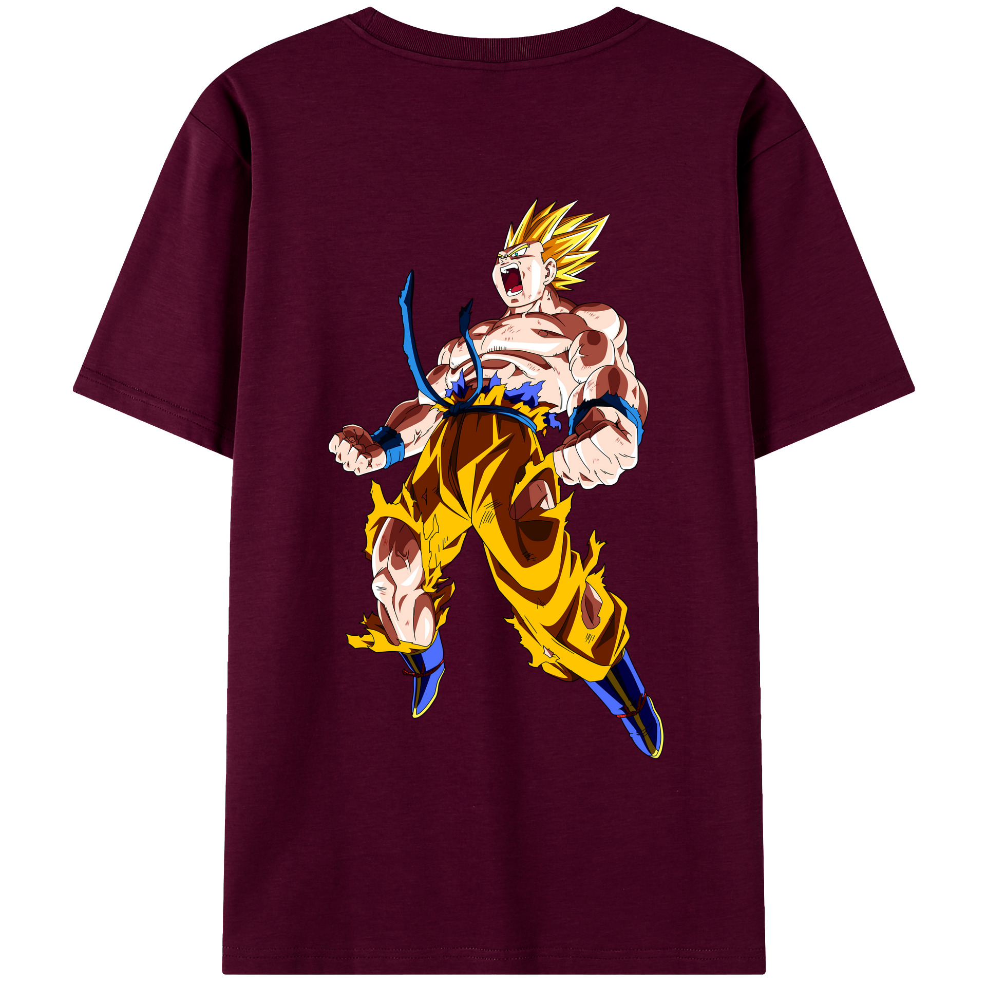 （画像用） ドラゴンボール 孫悟空（そん ごくう）Son Goku カカロット DRAGON BALL Kakarotto レディース半袖Tシャツ(バックプリント)